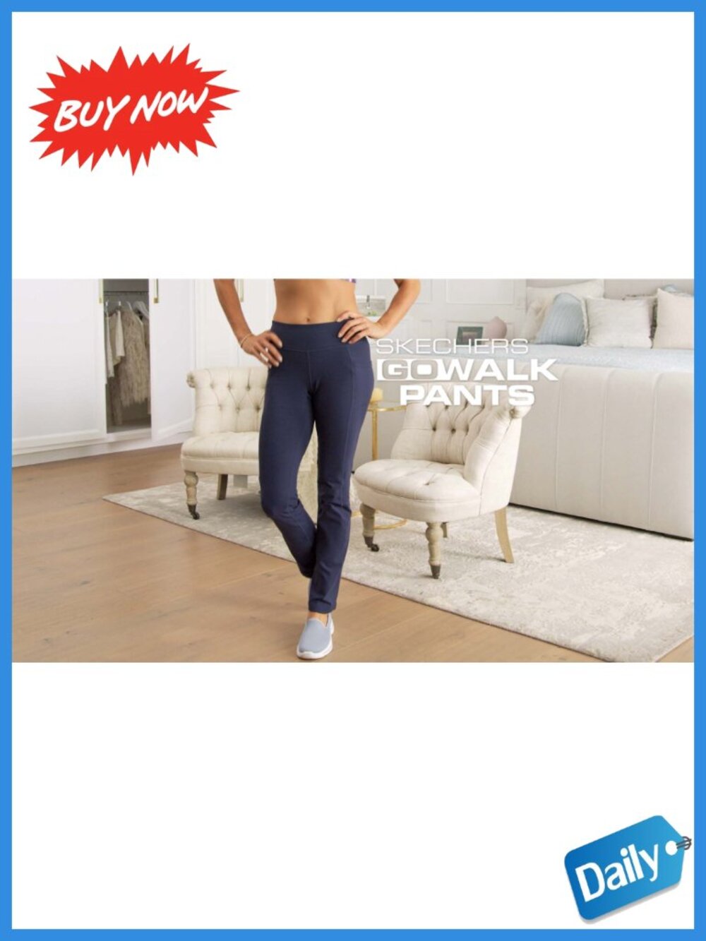 GO WALK OG Nylon Spandex Sweatpants Athletic Fit Pull On Womens Active - Picture 5 of 5